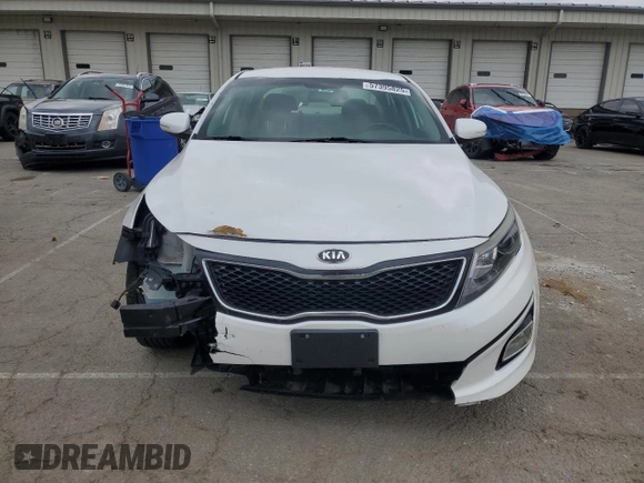 2015 Kia Optima LX with VIN 5XXGM4A70FG488749, listed as a Copart auction lot 57395825 with 176,592 mi miles and Salvage title. Bid and sale history available at DreamBid. Image 5.