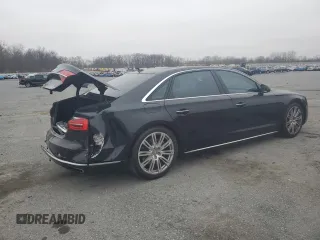 2015 Audi A8 L 3.0T with VIN WAU3GAFD3FN001094, listed as a Copart auction lot 49264345 with 87,184 mi miles and Salvage Title. Bid and sale history available at carsss.com. Image 3.