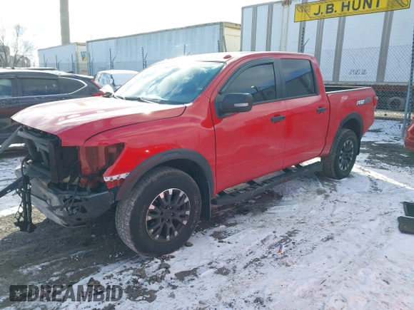2021 Nissan Titan Pro-4X with VIN 1N6AA1ED6MN532524, listed as a IAAI auction lot 41225606 with 44,225 mi miles and . Bid and sale history available at DreamBid. Image 18.