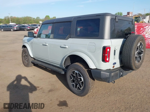 2023 Ford Bronco with VIN 1FMDE5BH3PLA90591, listed as a IAAI auction lot 42127867 with 34,616 mi miles and . Bid and sale history available at DreamBid. Image 3.