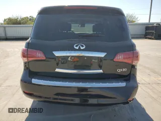 2017 Infiniti QX80 with VIN JN8AZ2NEXH9159646, listed as a Copart auction lot 74235294 with 50,650 mi miles and Salvage Title. Bid and sale history available at carsss.com. Image 6.