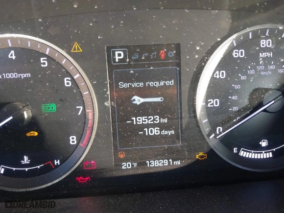 2015 Hyundai Sonata 2.4L Sport with VIN 5NPE34AF3FH141616, listed as a IAAI auction lot 41005650 with 138,291 mi miles. Bid and sale history available at carsss.com. Image 15.