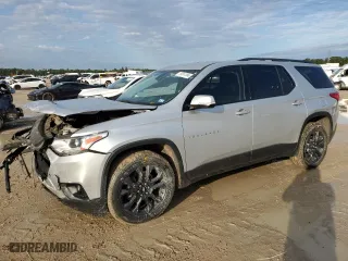 2019 Chevrolet Traverse RS with VIN 1GNERJKXXKJ124759, listed as a Copart auction lot 79287304 with 111,649 mi miles and Salvage Title. Bid and sale history available at carsss.com. Image 1.