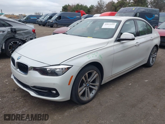 2017 BMW 3 Series 330i xDrive with VIN WBA8D9C36HA005515, listed as a IAAI auction lot 41853555 with 65,265 mi miles and . Bid and sale history available at DreamBid. Image 18.