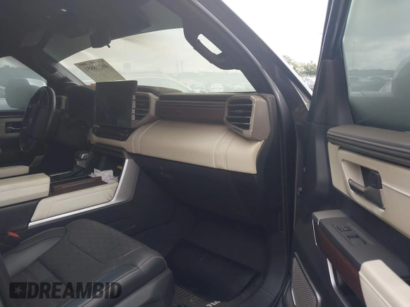 2022 Toyota Tundra Capstone Hybrid with VIN 5TFVC5DB4NX011801, listed as a IAAI auction lot 40218851 with 43,736 mi miles and . Bid and sale history available at DreamBid. Image 5.