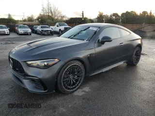 2024 Mercedes-Benz CLE 53 AMG z VIN W1KMJ6CB0RF025432, wystawiony jako Copart lot #86487184 z przebiegiem 28 mil mil oraz Szkody całkowita. Historia ofert i sprzedaży dostępna na DreamBid. Obrazek 1.