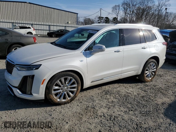 2020 Cadillac XT6 AWD Premium Luxury z VIN 1GYKPDRS3LZ169987, wystawiony jako Copart lot #44234655 z przebiegiem 55 840 mil mil oraz Szkoda całkowita • Salvage title. Historia ofert i sprzedaży dostępna na DreamBid. Obrazek 1.