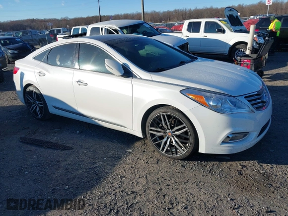 2012 Hyundai Azera with VIN KMHFH4JG0CA162291, listed as a IAAI auction lot 41012822 with 205,531 mi miles. Bid and sale history available at carsss.com. Image 1.
