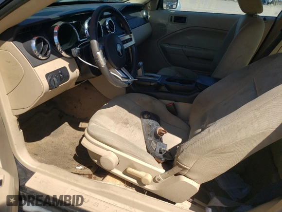 2005 Ford Mustang Deluxe with VIN 1ZVFT80N555244925, listed as a Copart auction lot 49692365 with 0 mi miles and Clean Title. Bid and sale history available at carsss.com. Image 7.