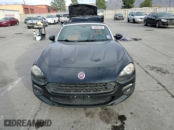 2017 FIAT 124 Spider Classica with VIN JC1NFAEK1H0107572, listed as a Copart auction lot 82452144 with 98,954 mi miles and Salvage title. Bid and sale history available at DreamBid. Image 10.