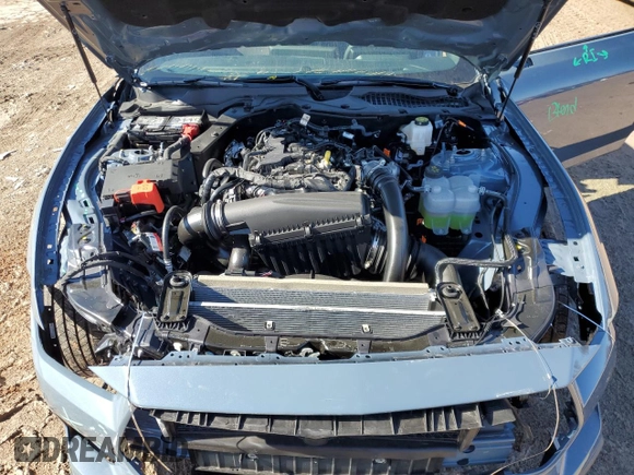 2025 Ford Mustang EcoBoost with VIN 1FA6P8TH5S5103934, listed as a Copart auction lot 43240215 with 121 mi miles and Salvage Title. Bid and sale history available at carsss.com. Image 11.