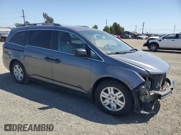 2012 Honda Odyssey LX with VIN 5FNRL5H28CB019953, listed as a Copart auction lot 54586855 with 151,460 mi miles and Salvage Title. Bid and sale history available at carsss.com. Image 4.