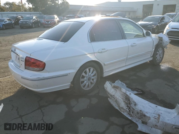 2003 Hyundai Sonata GLS with VIN KMHWF35H93A793544, listed as a Copart auction lot 85583914 with 122,802 mi miles and Salvage Title. Bid and sale history available at carsss.com. Image 3.