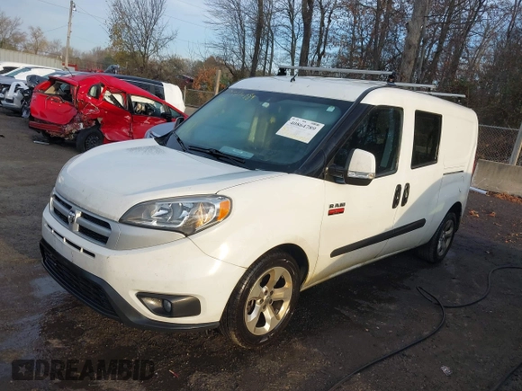 2018 Ram ProMaster City Cargo Van Tradesman SLT with VIN ZFBERFBB7J6H77745, listed as a IAAI auction lot 40864789 with 179,657 mi miles. Bid and sale history available at carsss.com. Image 2.