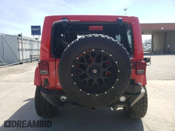 2018 Jeep Wrangler JK Unlimited Sahara with VIN 1C4HJWEG5JL893839, listed as a Copart auction lot 50401454 with 60,383 mi miles and Salvage Title. Bid and sale history available at carsss.com. Image 6.