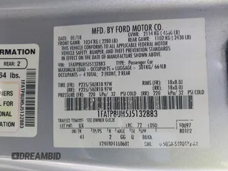 2018 Ford Mustang EcoBoost Premium with VIN 1FATP8UH5J5132883, listed as a IAAI auction lot 42500445 with 120,391 mi miles and . Bid and sale history available at DreamBid. Image 9.