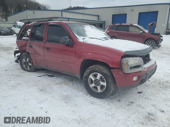 2003 Chevrolet TrailBlazer LTZ with VIN 1GNDT13S332340660, listed as a Copart auction lot 87721475 with Not Provided miles and Salvage Title. Bid and sale history available at DreamBid. Image 4.
