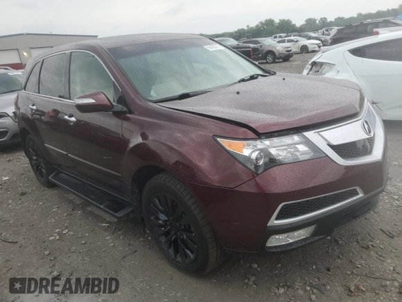 2012 Acura MDX Advance with VIN 2HNYD2H69CH534233, listed as a Copart auction lot 59426515 with 91,902 mi miles and Salvage title. Bid and sale history available at DreamBid. Image 4.