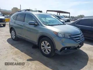 2012 Honda CR-V EX-L with VIN JHLRM3H74CC003987, listed as a IAAI auction lot 42046672 with 143,277 mi miles. Bid and sale history available at carsss.com. Image 1.
