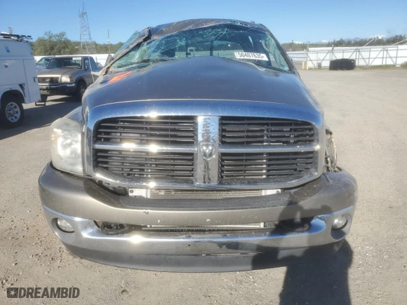 2007 Dodge Ram 2500 SLT with VIN 1D7KS28C67J528035, listed as a Copart auction lot 50407635 with 0 mi miles and Salvage Title. Bid and sale history available at carsss.com. Image 5.