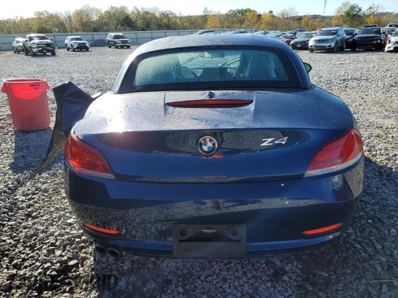 2015 BMW Z4 sDrive28i with VIN WBALL5C59FP557558, listed as a Copart auction lot 81958724 with 0 mi miles and Salvage Title. Bid and sale history available at carsss.com. Image 6.