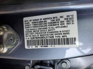 2013 Acura RDX with VIN 5J8TB3H39DL017439, listed as a Copart auction lot 53561505 with 157,570 mi miles and Salvage Title. Bid and sale history available at carsss.com. Image 14.