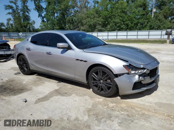 2015 Maserati Ghibli с VIN ZAM57XSA9F1154155, выставлен на аукционе Copart как лот 57093695 с пробегом 63 190 миль миль и Списание • Salvage title. История ставок и продаж доступна на DreamBid. Изображение 4.