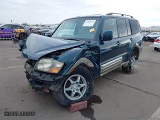 2002 Mitsubishi Montero LTD with VIN JA4MW51RX2J040586, listed as a IAAI auction lot 41566077 with 149,851 mi miles. Bid and sale history available at carsss.com. Image 2.