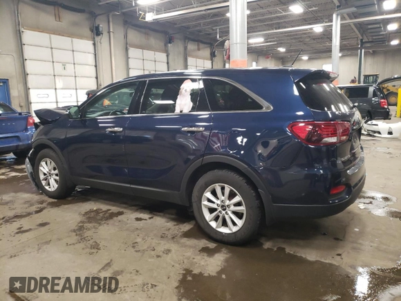 2019 Kia Sorento LX with VIN 5XYPGDA59KG549284, listed as a Copart auction lot 86268094 with 79,497 mi miles and Salvage Title. Bid and sale history available at DreamBid. Image 2.