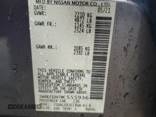 2021 Nissan LEAF SL Plus z VIN 1N4BZ1DV7MC555936, wystawiony jako Copart lot #57042365 z przebiegiem 50 727 mil mil oraz Tytuł czysty. Historia ofert i sprzedaży dostępna na DreamBid. Obrazek 13.