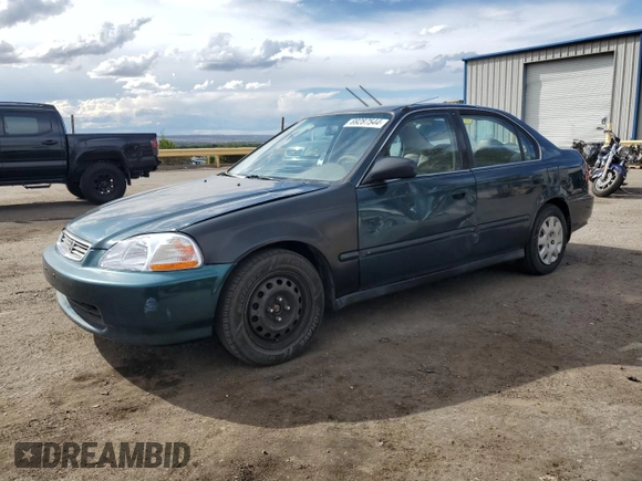 1998 Honda Civic LX with VIN 1HGEJ6673WL011044, listed as a Copart auction lot 69287544 with 172,822 mi miles and Salvage Title. Bid and sale history available at carsss.com. Image 1.