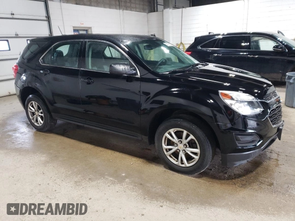 2017 Chevrolet Equinox LS with VIN 2GNFLEEK5H6334687, listed as a Copart auction lot 54076555 with 133,658 mi miles and Clean Title. Bid and sale history available at carsss.com. Image 4.