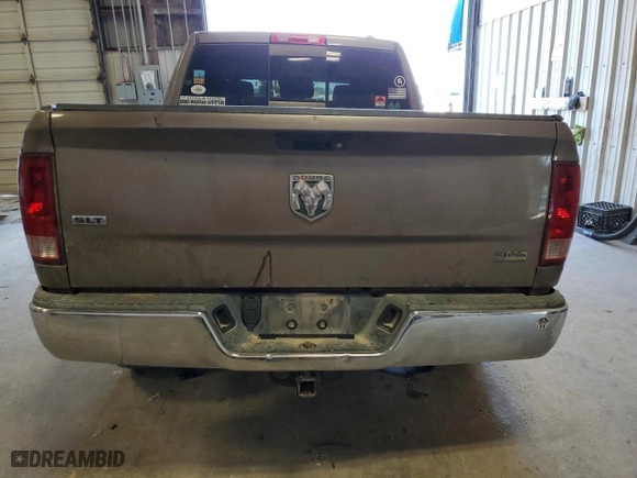 2010 Dodge Ram 1500 SLT with VIN 1D7RB1CP5AS180166, listed as a Copart auction lot 76396334 with 128,234 mi miles and Salvage Title. Bid and sale history available at carsss.com. Image 6.