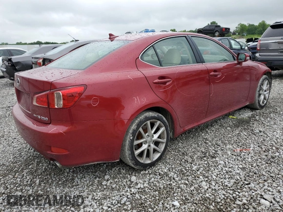 2012 Lexus IS 250 with VIN JTHCF5C20C5053860, listed as a Copart auction lot 58081105 with 114,564 mi miles and Salvage title. Bid and sale history available at DreamBid. Image 3.