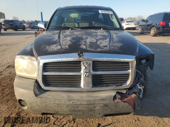 2006 Dodge Dakota ST with VIN 1D7HE22K36S702590, listed as a Copart auction lot 46365955 with 237,988 mi miles and Salvage Title. Bid and sale history available at DreamBid. Image 5.