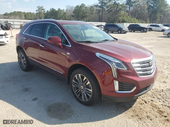 2017 Cadillac XT5 Premium Luxury FWD with VIN 1GYKNCRS6HZ193644, listed as a Copart auction lot 46473505 with 57,781 mi miles and Salvage Title. Bid and sale history available at carsss.com. Image 4.