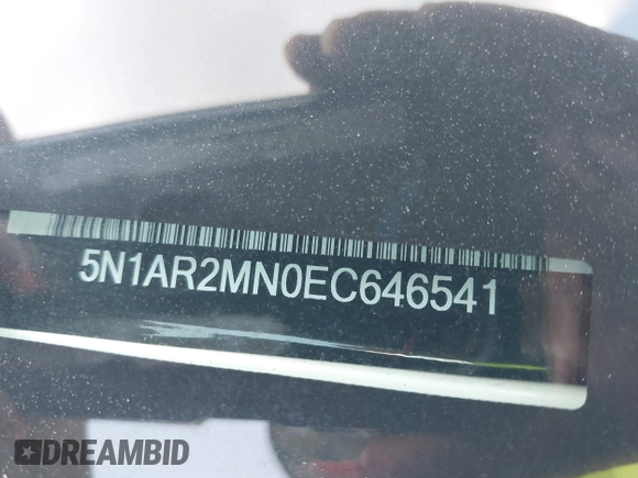 2014 Nissan Pathfinder Platinum with VIN 5N1AR2MN0EC646541, listed as a IAAI auction lot 42680665 with 203,487 mi miles and . Bid and sale history available at DreamBid. Image 9.