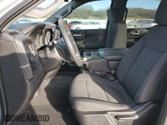 2020 Chevrolet Silverado 1500 Custom with VIN 3GCPWBEK6LG135650, listed as a Copart auction lot 46837975 with 42,063 mi miles and Salvage Title. Bid and sale history available at carsss.com. Image 7.