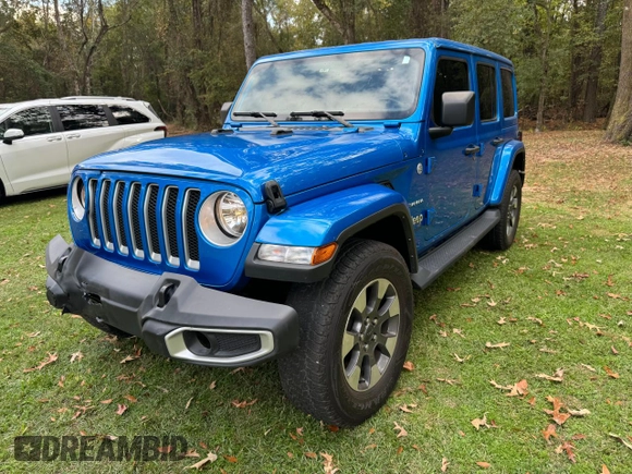 2022 Jeep Wrangler Unlimited Sahara Altitude with VIN 1C4HJXEG6NW248854, listed as a Copart auction lot 80591644 with 33,569 mi miles and Clean title. Bid and sale history available at DreamBid. Image 2.