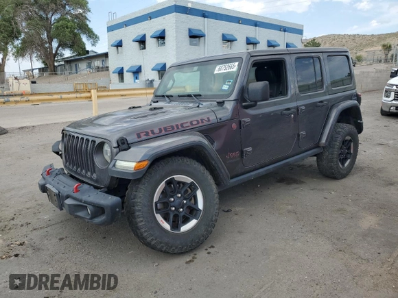 2018 Jeep Wrangler Unlimited Rubicon с VIN 1C4HJXFG1JW213986, выставлен на аукционе Copart как лот 60752665 с пробегом 112 214 миль миль и Списание • Salvage title. История ставок и продаж доступна на DreamBid. Изображение 1.