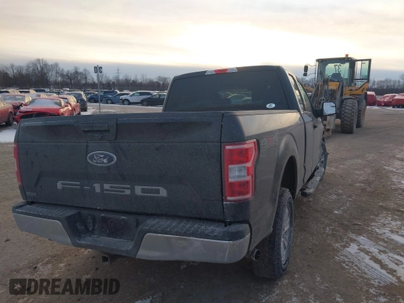 2019 Ford F-150 XL with VIN 1FTFX1E5XKKD99233, listed as a IAAI auction lot 41369349 with 1 mi miles. Bid and sale history available at carsss.com. Image 4.