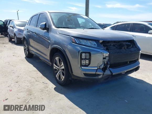 2020 Mitsubishi Outlander Sport SE 2.0 with VIN JA4AP4AU6LU028417, listed as a IAAI auction lot 41670593 with 91,382 mi miles. Bid and sale history available at carsss.com. Image 1.