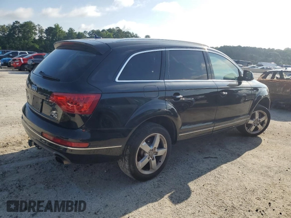 2014 Audi Q7 Premium Plus with VIN WA1LGAFE2ED016261, listed as a Copart auction lot 61094905 with 187,357 mi miles and Clean title. Bid and sale history available at DreamBid. Image 3.