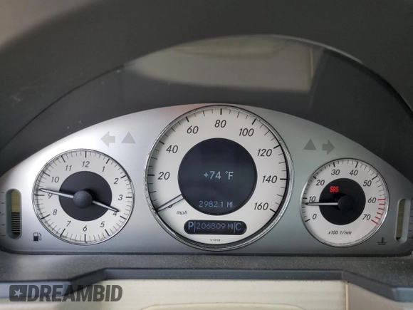 2005 Mercedes-Benz E 320 with VIN WDBUH65J15A653807, listed as a Copart auction lot 49731935 with 206,809 mi miles and Salvage Title. Bid and sale history available at DreamBid. Image 9.