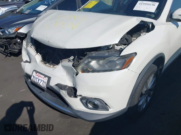 2015 Nissan Rogue SV with VIN 5N1AT2MVXFC758900, listed as a IAAI auction lot 41999538 with 104,478 mi miles and . Bid and sale history available at carsss.com. Image 12.