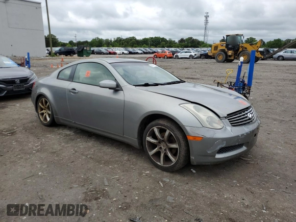 2003 Infiniti G35 w/Leather z VIN JNKCV54E53M201132, wystawiony jako Copart lot #56076775 z przebiegiem 174 657 mil mil oraz Szkoda całkowita • Salvage title. Historia ofert i sprzedaży dostępna na DreamBid. Obrazek 4.