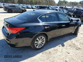 2017 Infiniti Q50 Premium with VIN JN1EV7AR1HM836145, listed as a Copart auction lot 53484675 with 121,706 mi miles and Salvage Title. Bid and sale history available at DreamBid. Image 3.