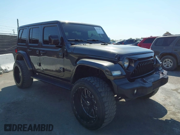 2021 Jeep Wrangler Unlimited Willys с VIN 1C4HJXDG7MW576798, выставлен на аукционе IAAI как лот 42471651 с пробегом 58 481 миль миль и . История ставок и продаж доступна на DreamBid. Изображение 1.