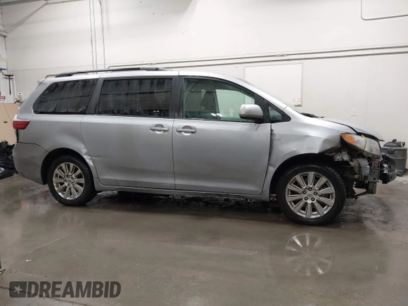 2017 Toyota Sienna LE with VIN 5TDJZ3DC7HS167447, listed as a IAAI auction lot 41774350 with 93,340 mi miles. Bid and sale history available at carsss.com. Image 12.