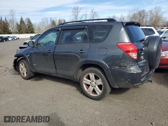 2006 Toyota RAV4 Sport with VIN JTMZD32V765001860, listed as a Copart auction lot 46862355 with 244,360 mi miles and Salvage Title. Bid and sale history available at carsss.com. Image 2.